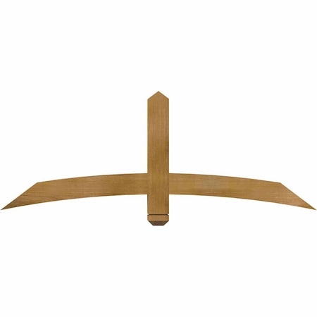 Ekena Millwork Bellingham Rough Sawn Timber Gable Bracket, Western Red Cedar, 60"W x 22"H x 4"D x 4"F, 9/12 Pitch GBW060X22X0404BEL00RWR